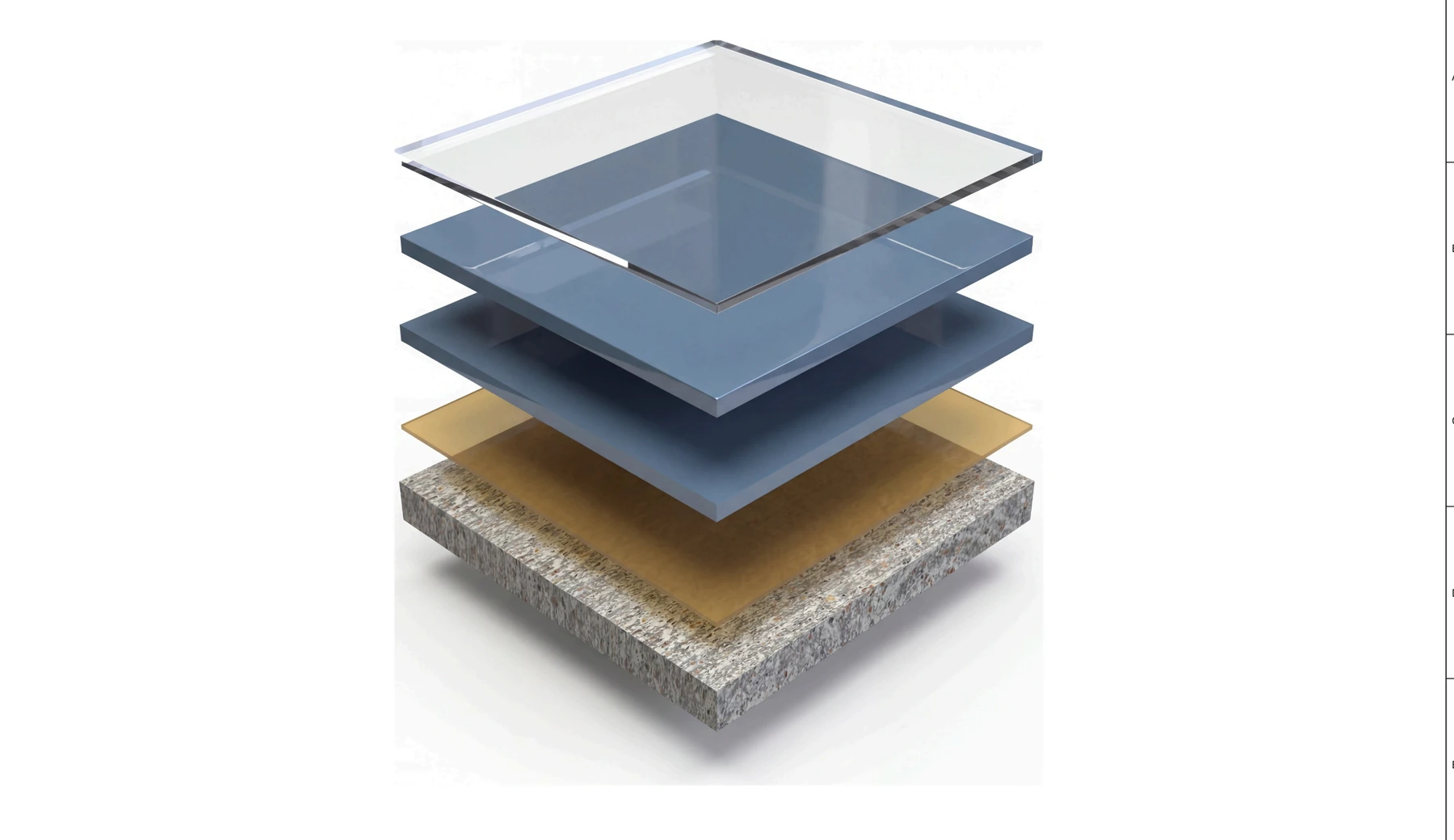 MavCoat SLE self-leveling build-up - MavPrime EP primer, 100% solids epoxy body, and topcoat over prepared concrete